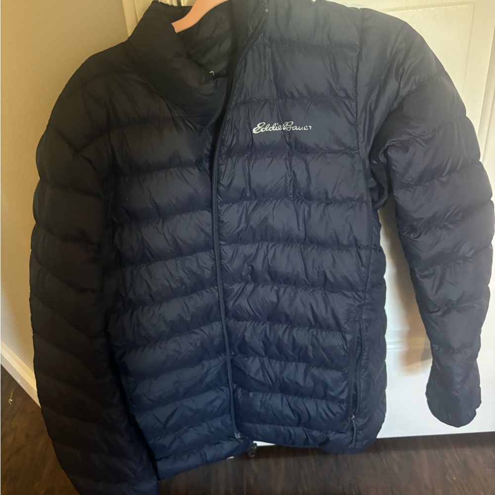 Eddie Bauer Men's Dark Blue Puffer Jacket